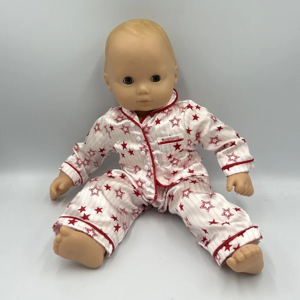 American Girl Doll Lot Bitty Baby Red Star‎ Pj's Corduroy Doll Bag Back Pack